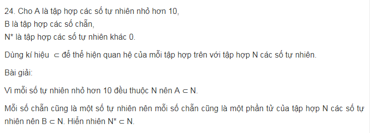 Các dạng toán thuộc phần số phần tử của tập hợp, tập hợp con cơ bản