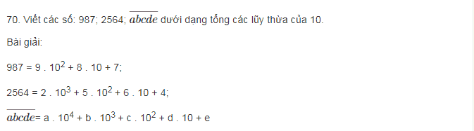 Thực hành làm các bài toán phần chia lũy thừa cùng cơ số lớp 6