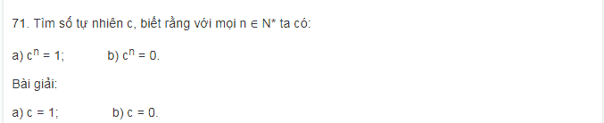 Thực hành làm các bài toán phần chia lũy thừa cùng cơ số lớp 6