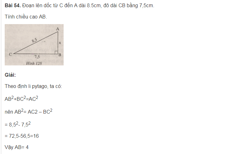 Tìm hiểu về định lý Pytago cơ bản của toán lóp 7