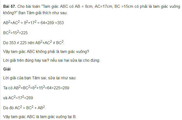 Tìm hiểu về định lý Pytago cơ bản của toán lóp 7