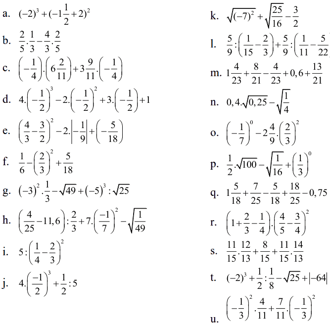 Đề cương ôn tập học kì 1 môn Toán 7 THCS Nguyễn Phong Sắc 2018-2019