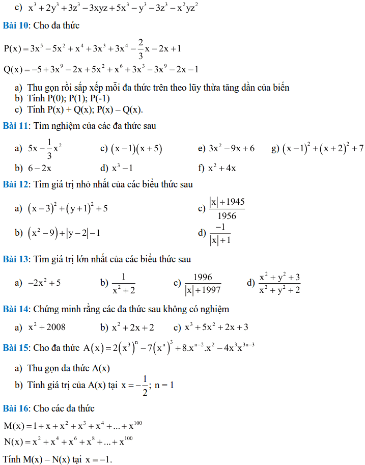 Đề cương ôn tập HK2 môn Toán 7 THCS Phú Diễn 2017-2018