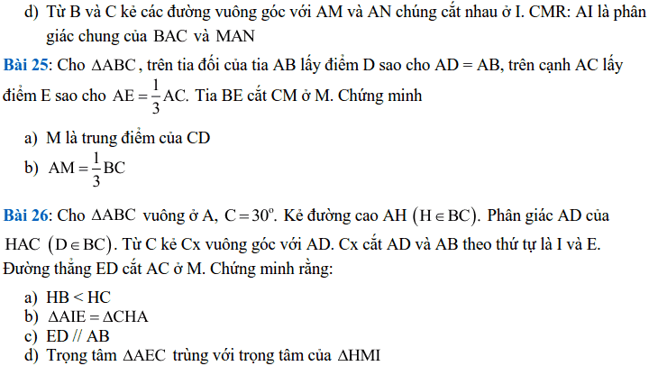 Đề cương ôn tập HK2 môn Toán 7 THCS Phú Diễn 2017-2018