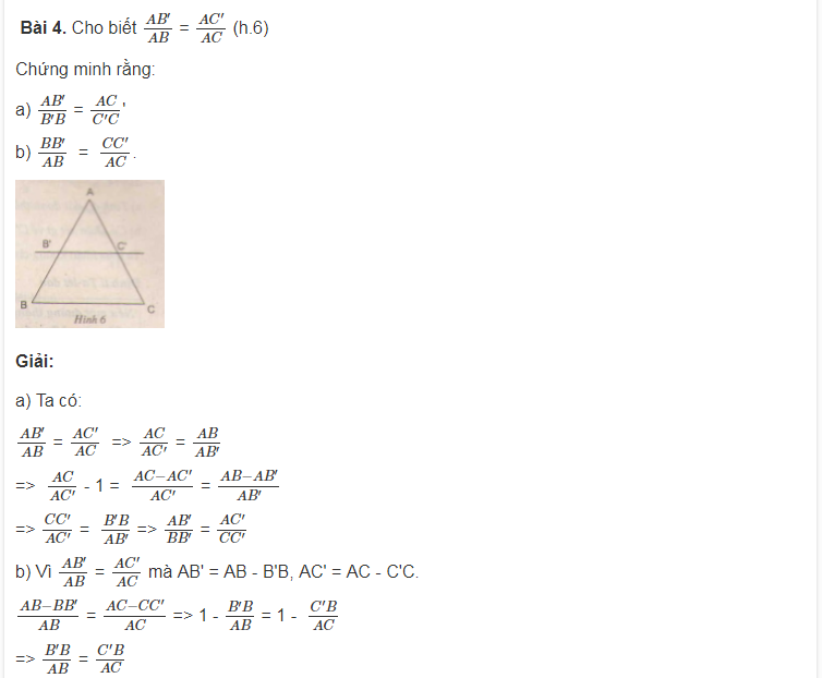 Tìm hiểu kiến thức cơ bản về chương Tam giác đồng dạng toán lớp 8