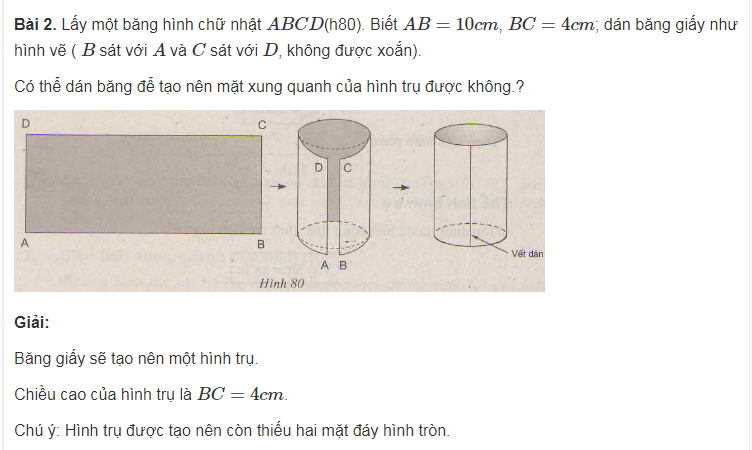 Phần kiến thức cơ bản về hình trụ hình nón và hình cầu lớp 9