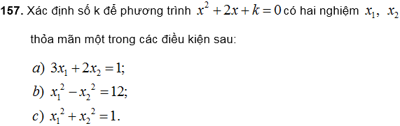 Hệ thức Vi – ét và ứng dụng – Bồi dưỡng Đại số 9