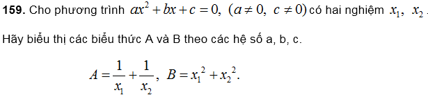 Hệ thức Vi – ét và ứng dụng – Bồi dưỡng Đại số 9