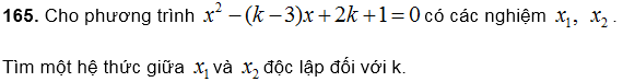 Hệ thức Vi – ét và ứng dụng – Bồi dưỡng Đại số 9