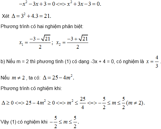 Phương trình bậc hai một ẩn – Bồi dưỡng Đại số 9