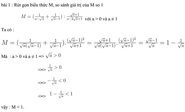Chuyên đề căn bậc hai ôn thi vào lớp 10