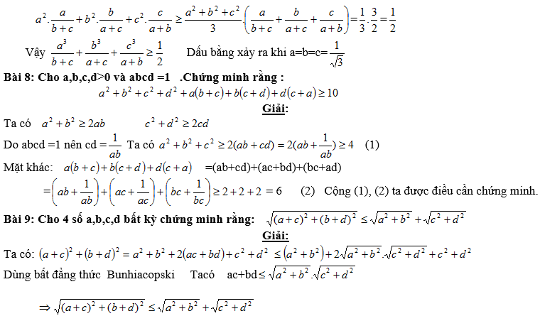 Bất đẳng thức, tìm giá trị min-max của biểu thức