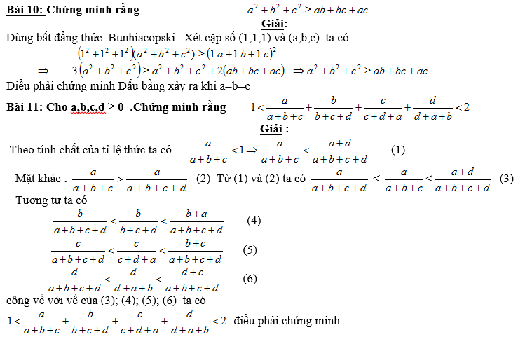 Bất đẳng thức, tìm giá trị min-max của biểu thức
