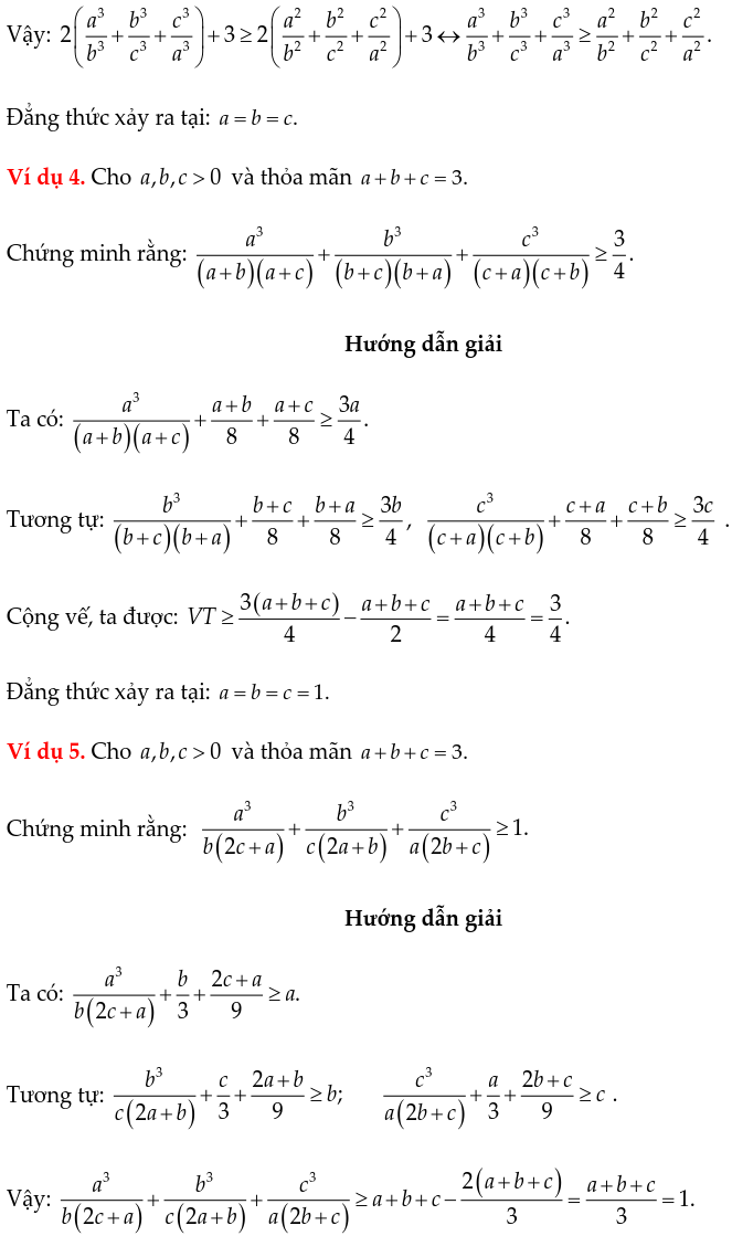 Một số ví dụ chứng minh BĐT bằng phương pháp ghép cặp