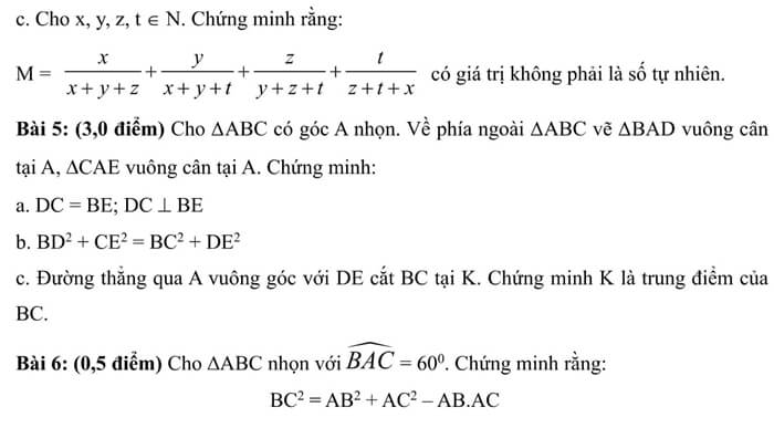 Đề thi HSG môn Toán 7 huyện Hoằng Hóa năm 2014-2015