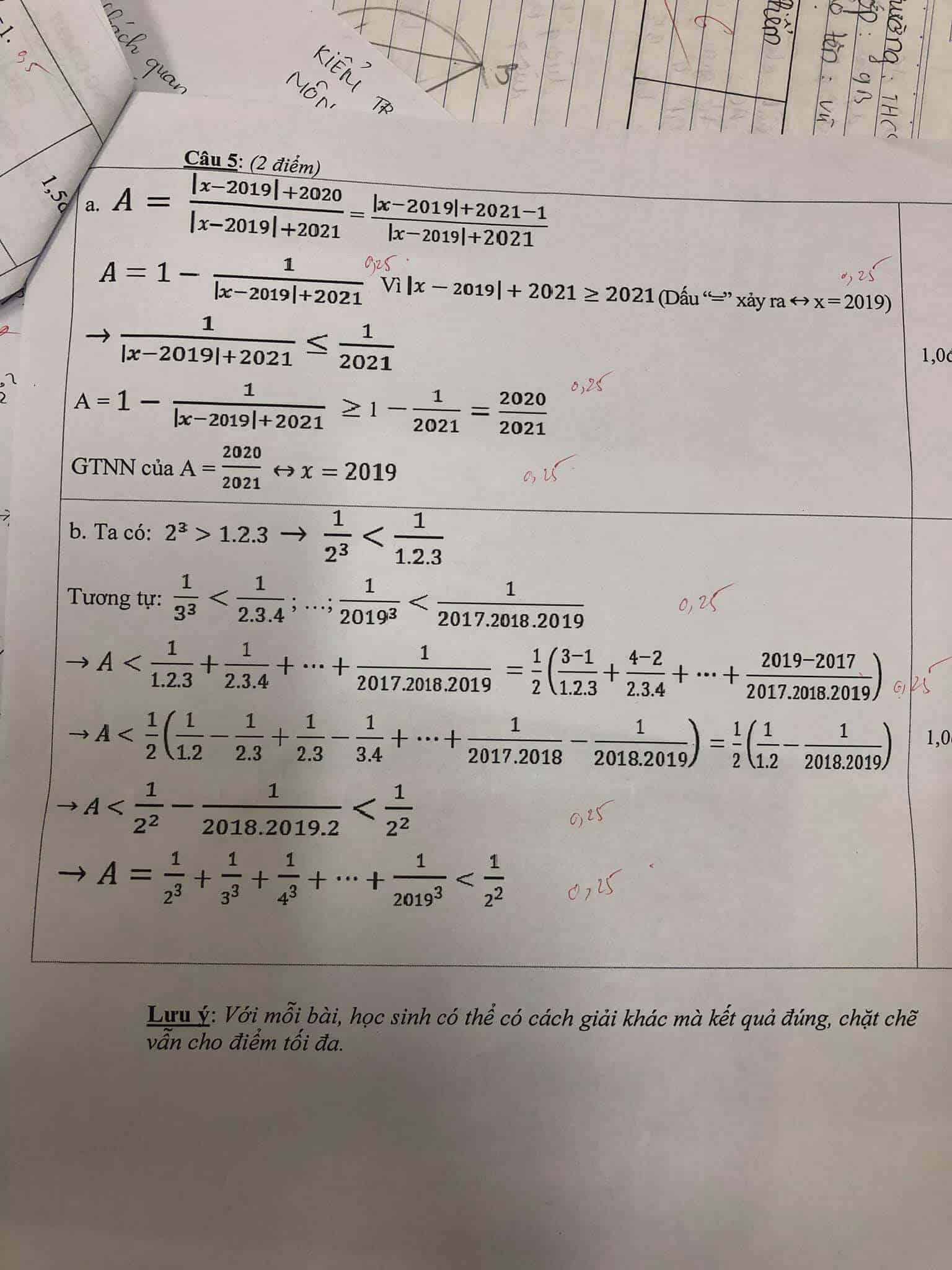 Đề thi HSG môn Toán 7 huyện Thường Tín năm 2018-2019 có đáp án