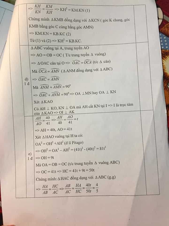 Đề thi HSG môn Toán 8 huyện Chương Mỹ năm 2018-2019 có đáp án