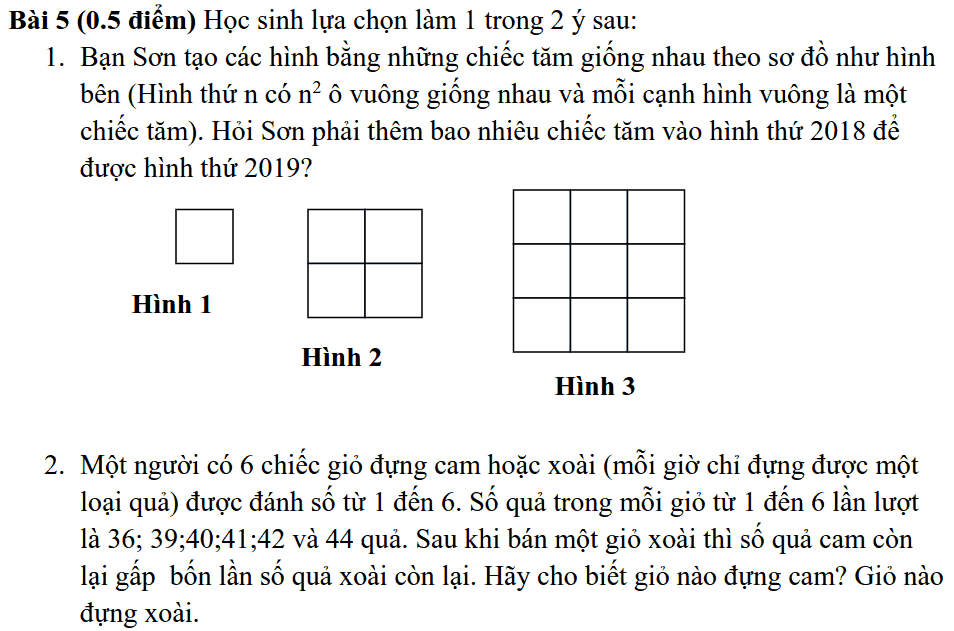 Đề thi HK2 môn Toán 6 THCS Nguyễn Tất Thành 2018-2019