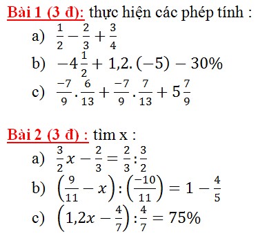 Đề kiểm tra Toán 6 học kì 2 quận 3 năm 2009-2010