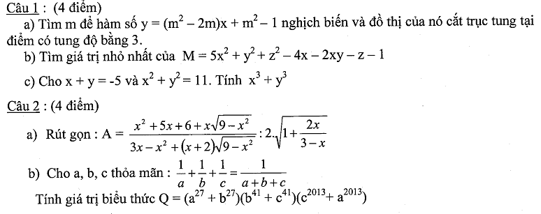 Đề thi HSG môn Toán lớp 9 tỉnh Kiên Giang năm học 2012-2013