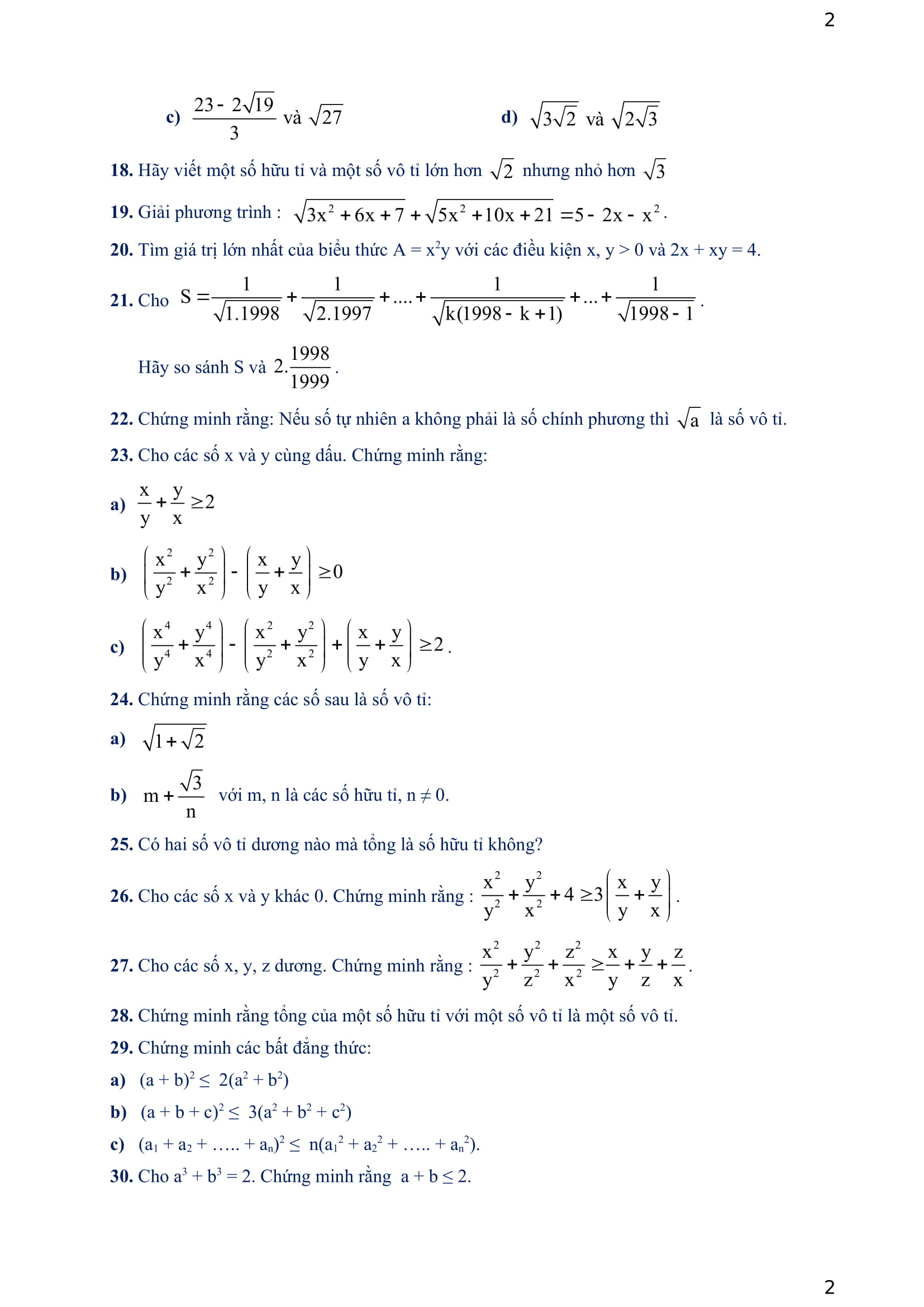 270 Bài toán 9 nâng cao có lời giải