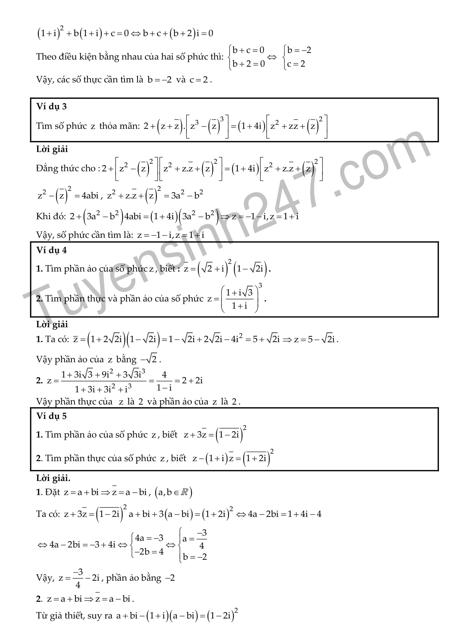 Toán 12 Chương 4: Số phức - 235 Bài tập trắc nghiệm có lời giải