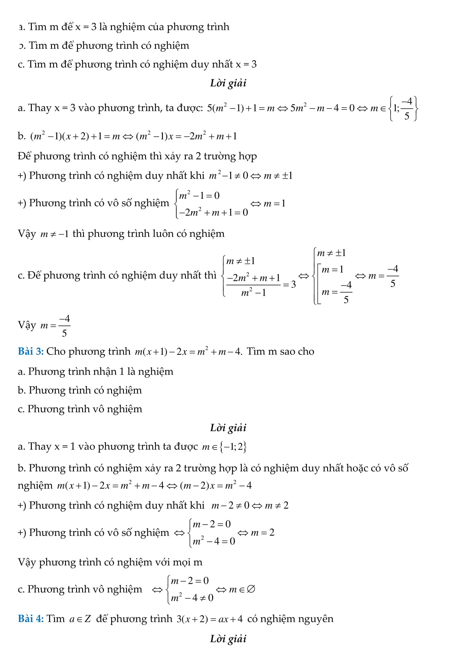 Đề cương bồi dưỡng Toán 8 cả năm phần 2