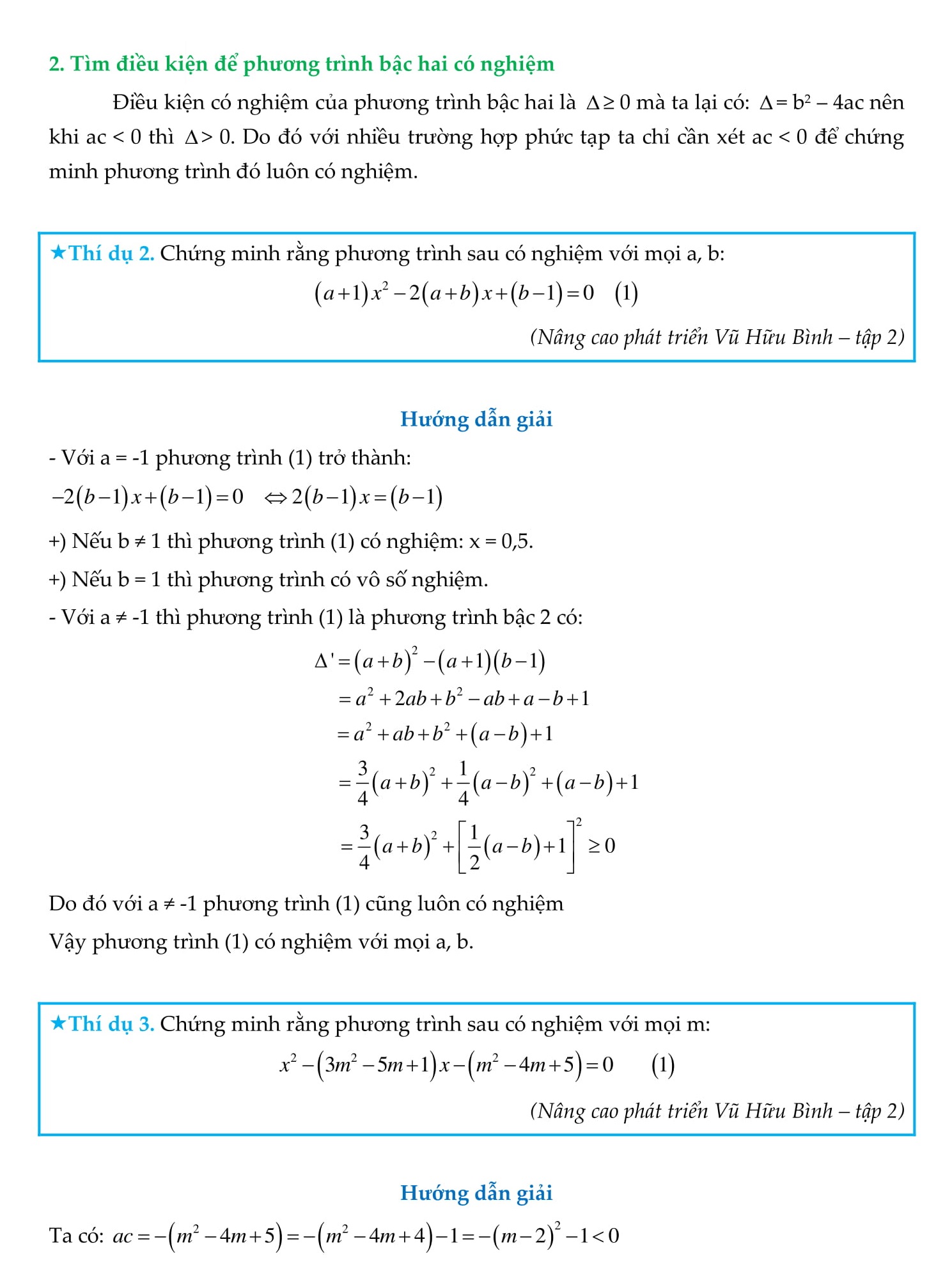 Chuyên đề Phương trình bậc hai - Toán 9