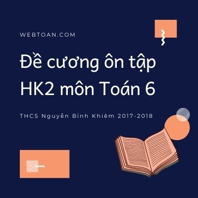 Đề cương ôn tập HK2 môn Toán 6 THCS Nguyễn Bỉnh Khiêm 2017-2018