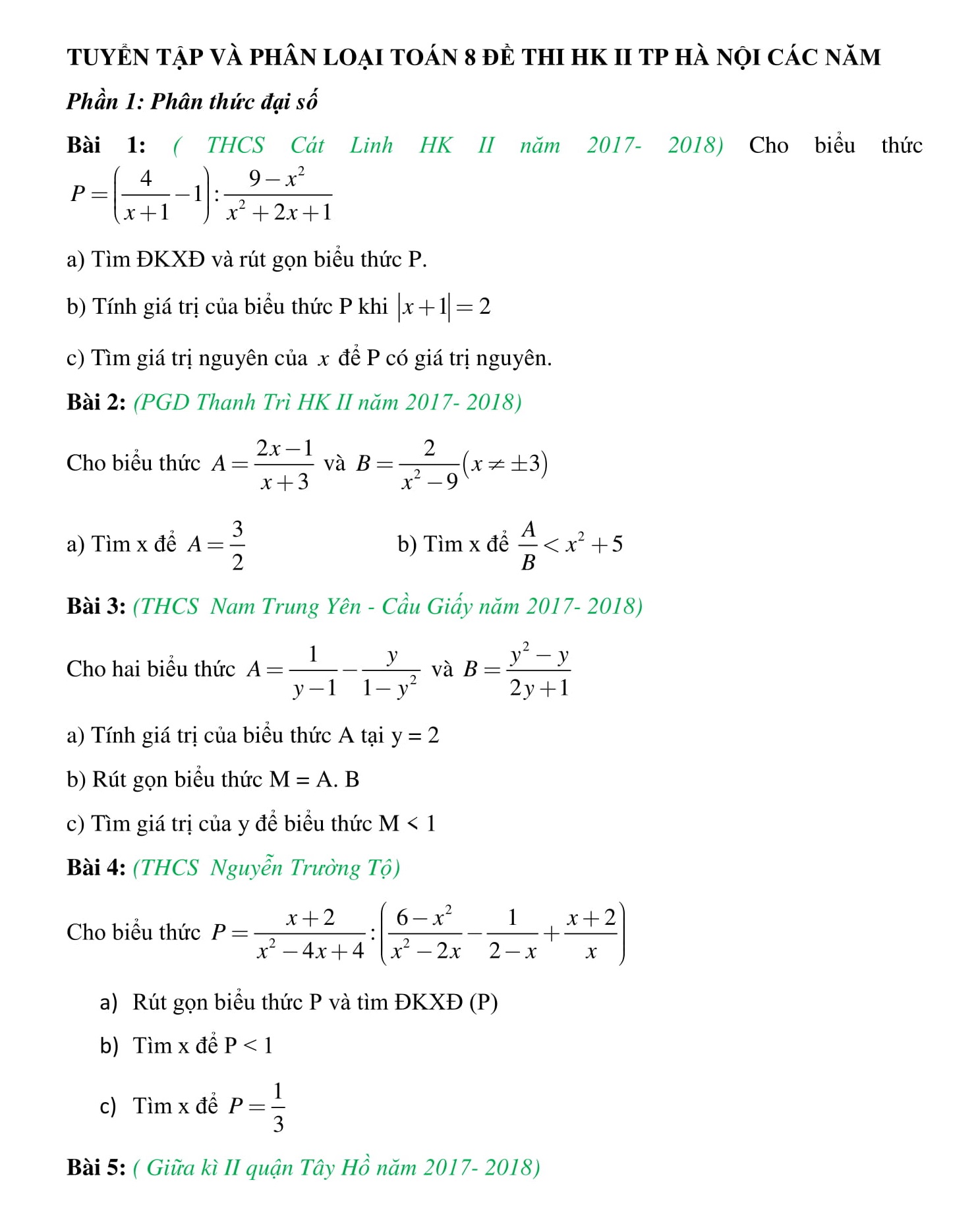 Đề thi giữa HK2 toán 8 giúp ôn tập hiệu quả