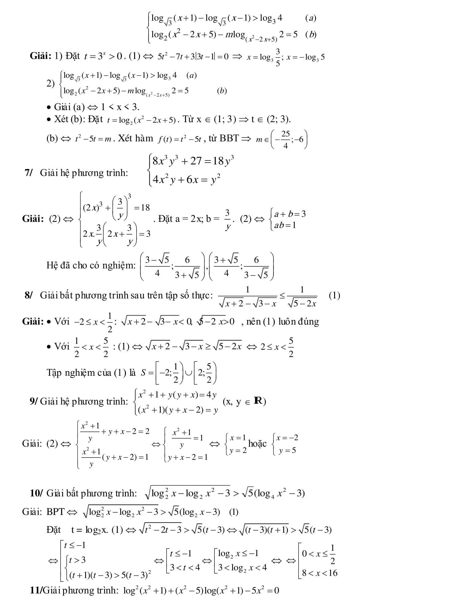 260 Bài tập Hệ phương trình Toán 9 trong đề thi