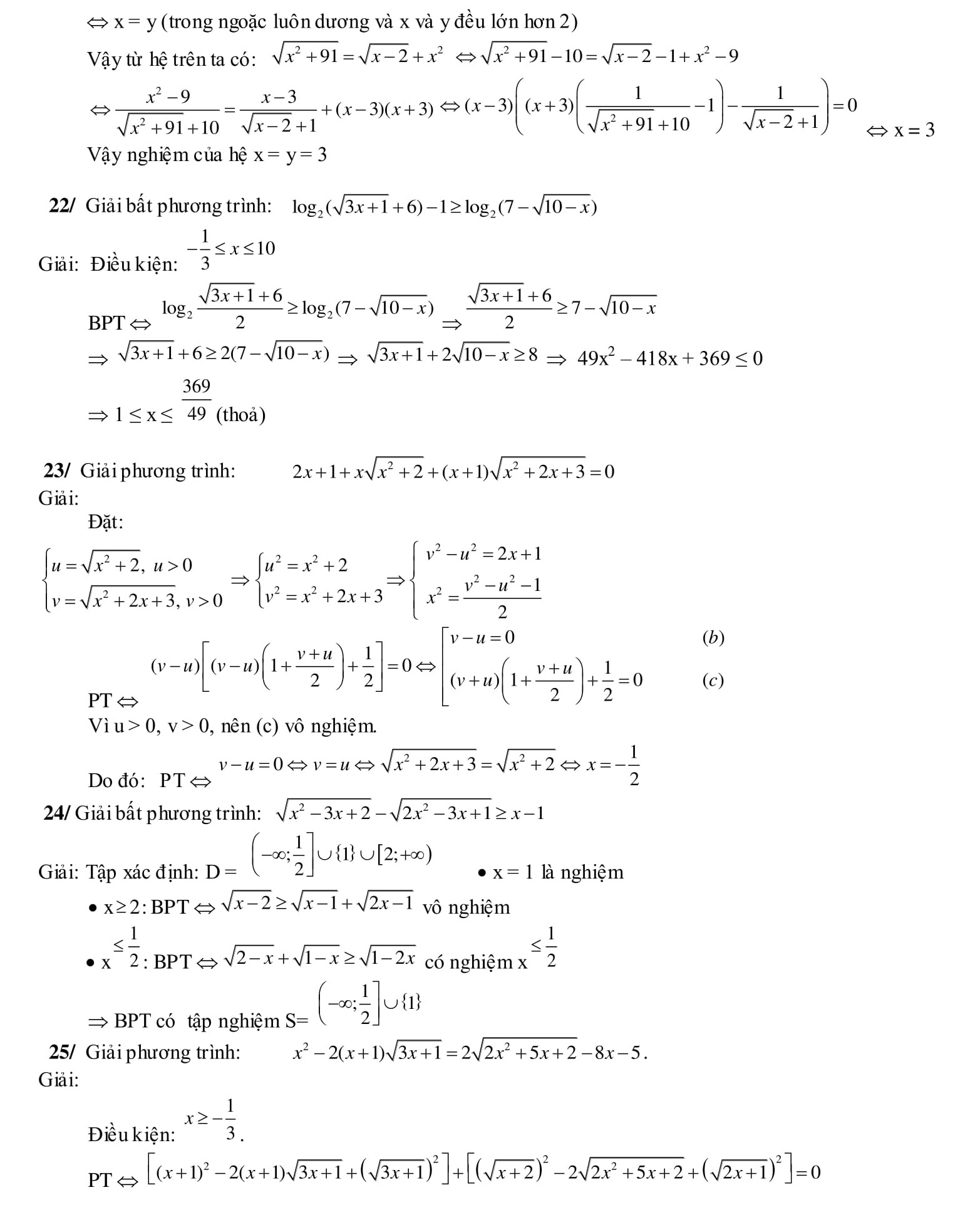 260 Bài tập Hệ phương trình Toán 9 trong đề thi